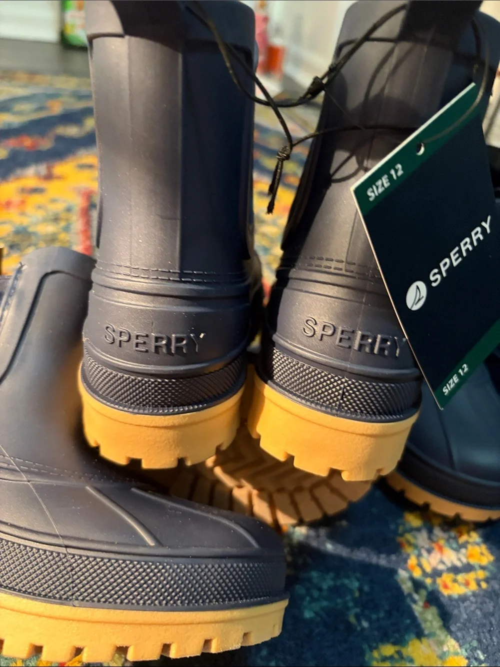 🌴Sperry® Kids Port Chelsea Boots (Little Kid/Big Kid) Size 12/13/1 Navy